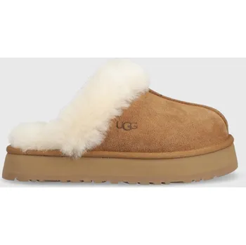 Dámská zimní obuv Semišové papuče UGG W Disquette, 41, hnědá, 84X