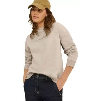 Dámská mikina Dámská mikina Cecil 303216 latte melange velikost XL