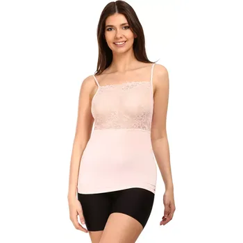 Spodní košilka Pleas s krajkou a modalem 180512 pudr velikost XL