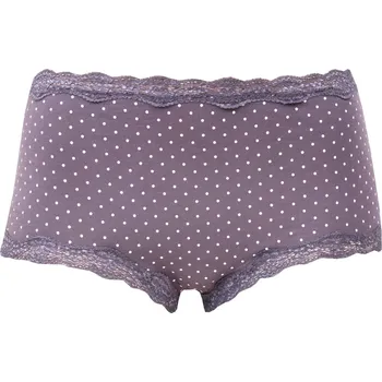 Kalhotky Bavlněné nohavičkové kalhotky Andrie PS 2774 grafit velikost XL-46/48