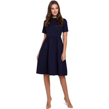 Dámské šaty Elegantní šaty Makover K028 tmavě modré EU velikost: L