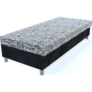 Postel Válenda Campo/černá lamelová molitanová na nohách