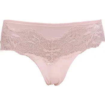 Kalhotky Svůdné krajkové brazilky Lormar Satén latte velikost L-42/44