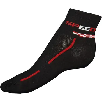 Dámské ponožky Ponožky Gapo Fit Speed černočervená velikost 23-24