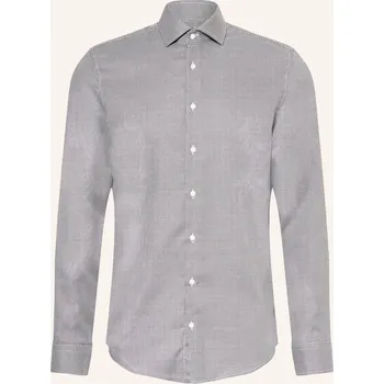 Pánská košile Seidensticker Pánská Košile Regular Fit, tmavě hnědá / bílá, 39