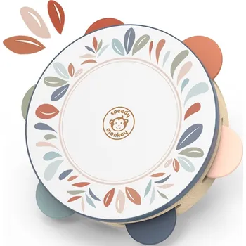 Dřevěná hračka Speedy Monkey Tambourin