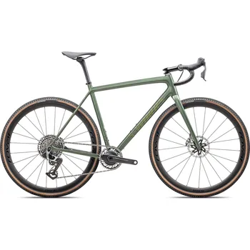Silniční kolo Specialized S-Works Crux - Gloss Cypress Metallic / Viavi Gold To Silver Pearl 61 2026, 28" 2026, 28"