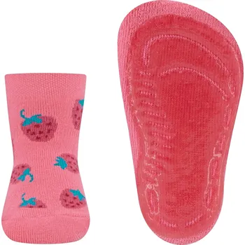Ewers Stoppersocken SoftStep Sneaker Erdbeeren - sorbet pink 27-28