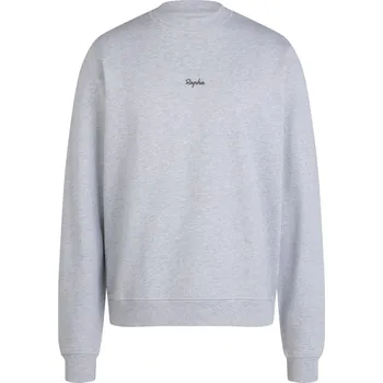 Pánská mikina Rapha Men's Crewneck Cotton Sweat - Light Grey Marl / Grey