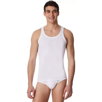 Pánské tílko Pánská tílka Schiesser 2pack 205144 bílá fine rib velikost L