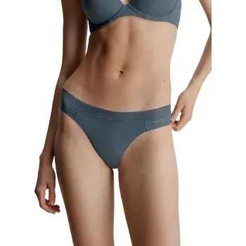 Kalhotky Dámská tanga Calvin Klein QF6307E dark slate velikost L-42/44