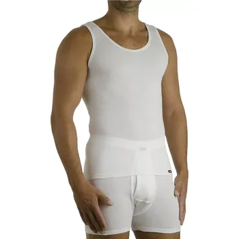 Pánské tílko Tílko Pleas hladké 85049 - bílá velikost 4XL