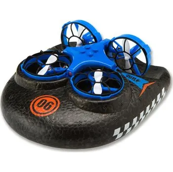 RC model lodě Amewi Trix - 3v1, RC dron, vznášedlo, loď - modrý + DÁREK