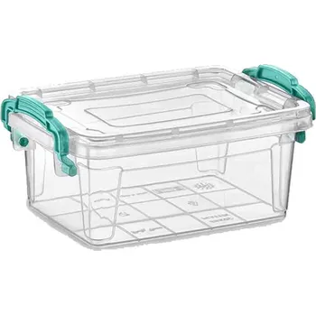 Úložný box Úložný box obdélníkový s klipsy MULTIBOX 3,0 L - průhledný - DUNYA 37-E502