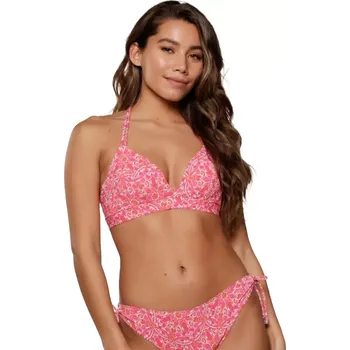 Dámské plavky Dámské vyztužené bikiny LingaDore 7708TB/SB hot pink paisley velikost 75F