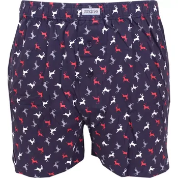 Trenýrky Andrie bavlněné trenky s jeleny PS 5837 navy velikost XL-54/56