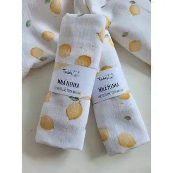 Papírový ubrousek Mušelínová plenka MALÁ 40 x 30 cm - citrónky
