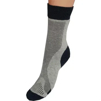 Dámské ponožky Ponožky Matex 254 - Aktiv Trek šedočerná velikost 27-28