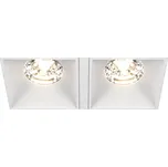 Maytoni Obdélníkové vestavné LED svítidlo Alfa Square Double Barva: Bílá / Bílá, Délka: 167 mm, Teplota chromatičnosti / Stmívání: 4000 Kelvinů / Nestmívatelné DL043-02-15W4K-SQ-W Obdélníkové vestavné LED svítidlo Alfa Square Double