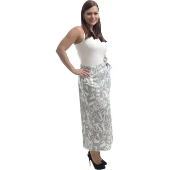 Dámská sukně Elegantní dlouhá sukně Tolmea 6523 akvamarín velikost 50