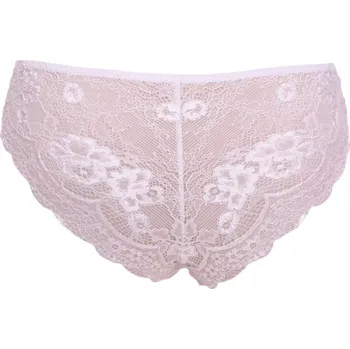 Kalhotky Dámské brazilky s krajkou Leilieve 3384 bílé velikost S-34/36