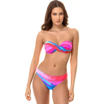 Dámské plavky Bandeau dvojdílné plavky Jolidon FR75 růžové velikost 70C