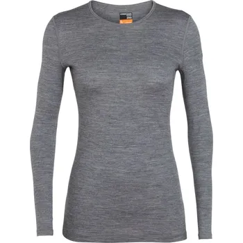 Icebreaker Women's 200 Oasis LS Crewe - gritstone heather