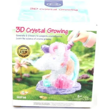 Figurka Rostoucí krystaly 3D jednorožci