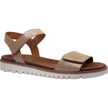 Dámské sandále Letní vycházková obuv, Ara, Kent-Sport-s, šíře G, písková: Béžová Nubuk, velur (semiš) 28,5 43 G - standardní šíře (26509-26510)