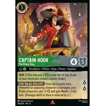 Karetní hra Captain Hook 109/204 - Reign of Jafar Typ karty: Foil