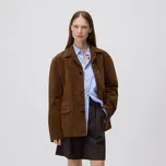 Reserved - Bavlněné šortky s volánky - tmavě hnědá - 322GF-89X - 322GF-89X-S