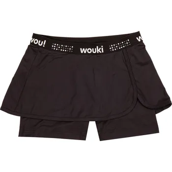 Dívčí sukně Wouki Dívčí sportovní kraťasy se sukní KAWAUSO - deep black 110