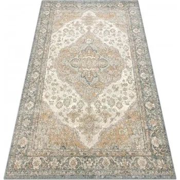 Koberec Osta Kusový koberec vlněný SOHO 477.01.LA113 Klasický béžový krémový zelený Rozměr: 67x130 cm