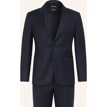 Pánské sako Zegna Pánský Oblek Drop 8 Tailored Fit, tmavě modrá, 52