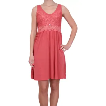 Dámská noční košile Modalová košilka s krajkou Vamp! Lacey 16154 red dahlia velikost XL