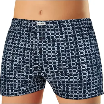 Trenýrky Pánské kostkované trenky Andrie PS 5836 šedé velikost XL-54/56