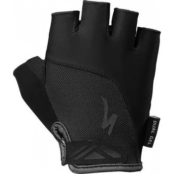 Cyklistické rukavice Specialized Women's Body Geometry Dual Gel Glove Short Finger - black XL