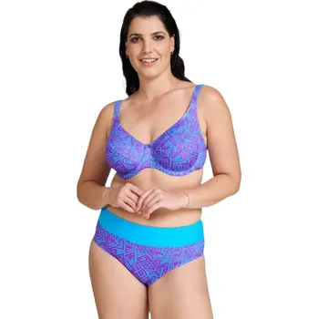 Dámské plavky Dámské plavky Timo s kosticí 830645 tyrkys velikost 85D