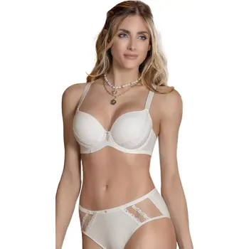 Podprsenka Jemně vyztužená podprsenka s krajkou Leilieve Lovely M7402 smetanová velikost 85C