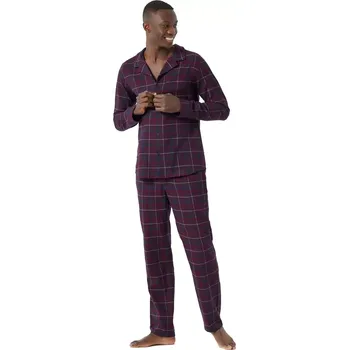 Pánské pyžamo Luxusní pyžamo pro muže Schiesser 178035 burgund velikost XXL