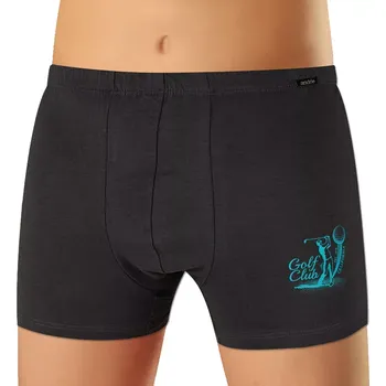 Boxerky Moderní pánské boxerky Andrie PS 5902 grafit velikost XXL-58/60