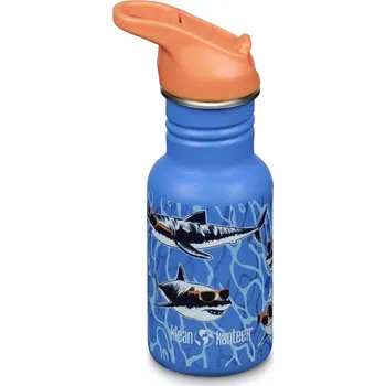 Láhev Klean Kanteen Kid Classic Narrow 12oz (w/Flip Seal Sport Cap) - sharks in shades 355 ml uni