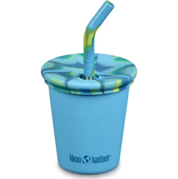 Termohrnek Klean Kanteen Kid Cup 10oz (w/ Kid Straw Lid) - Hawaiian Ocean 295 ml uni