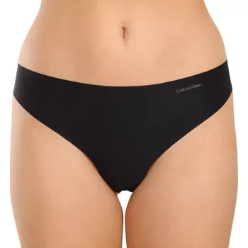 Kalhotky Tanga Calvin Klein Invisibles Micro QD3558E černé velikost L-42/44