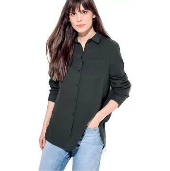Dámská košile Mušelínová dámská košile Cecil 344590 dark khaki velikost M