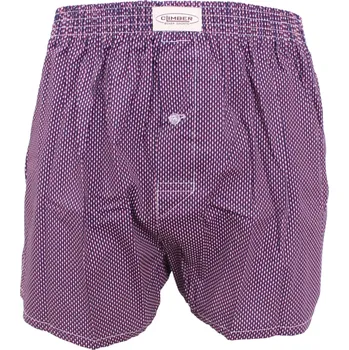 Trenýrky Pánské popelínové trenýrky Climber 3100C86 tečky navy-red velikost XL-54/56