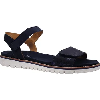 Dámské sandále Letní vycházková obuv, Ara, Kent-Sport-s, šíře G, tmavě modrá: Modrá Nubuk, velur (semiš) 28,5 43 G - standardní šíře (26355-26355)