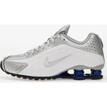Pánské tenisky Tenisky Nike Shox R4 White/ White-Mtlc Silver-Deep Royal Blue-Black EUR 41