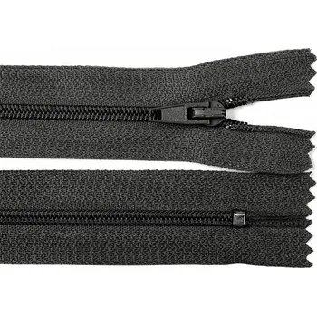 Zip Zip spirálový šíře 3 mm, délka 20 cm - šedý uhlový