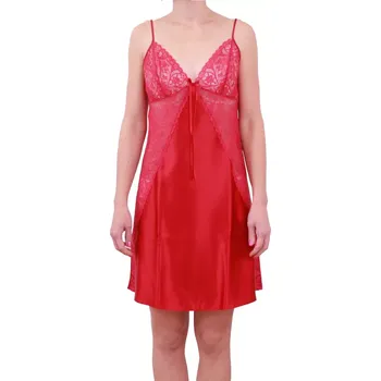 Dámská noční košile Noční svůdná košilka Follia Intimo Mandy S tmavě červená velikost S